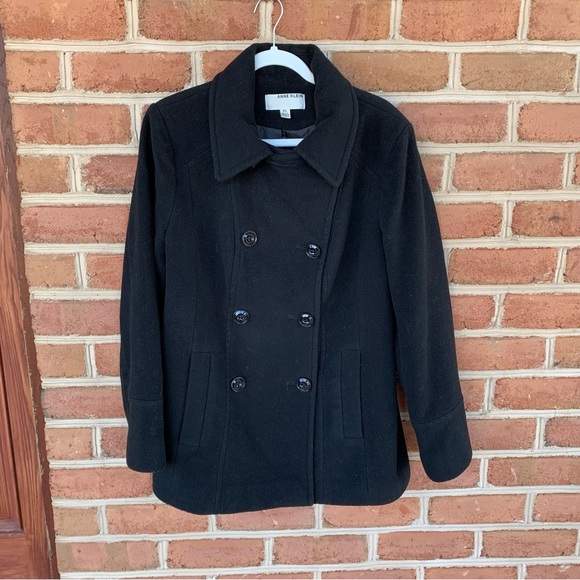 Double breasted wool blend coat by Anne Klein   size XL - Picture 3 of 11